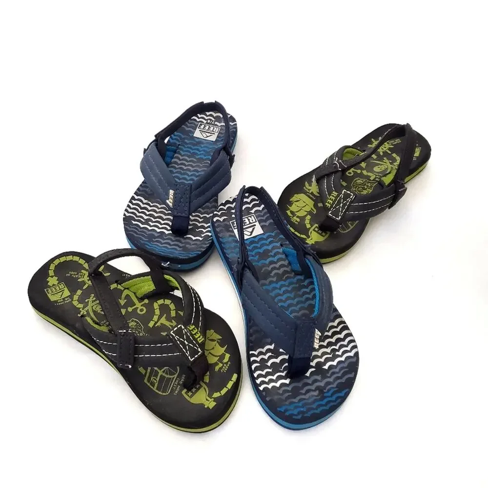 Reef | Two Pairs of Ankle Strap Thong Sandals